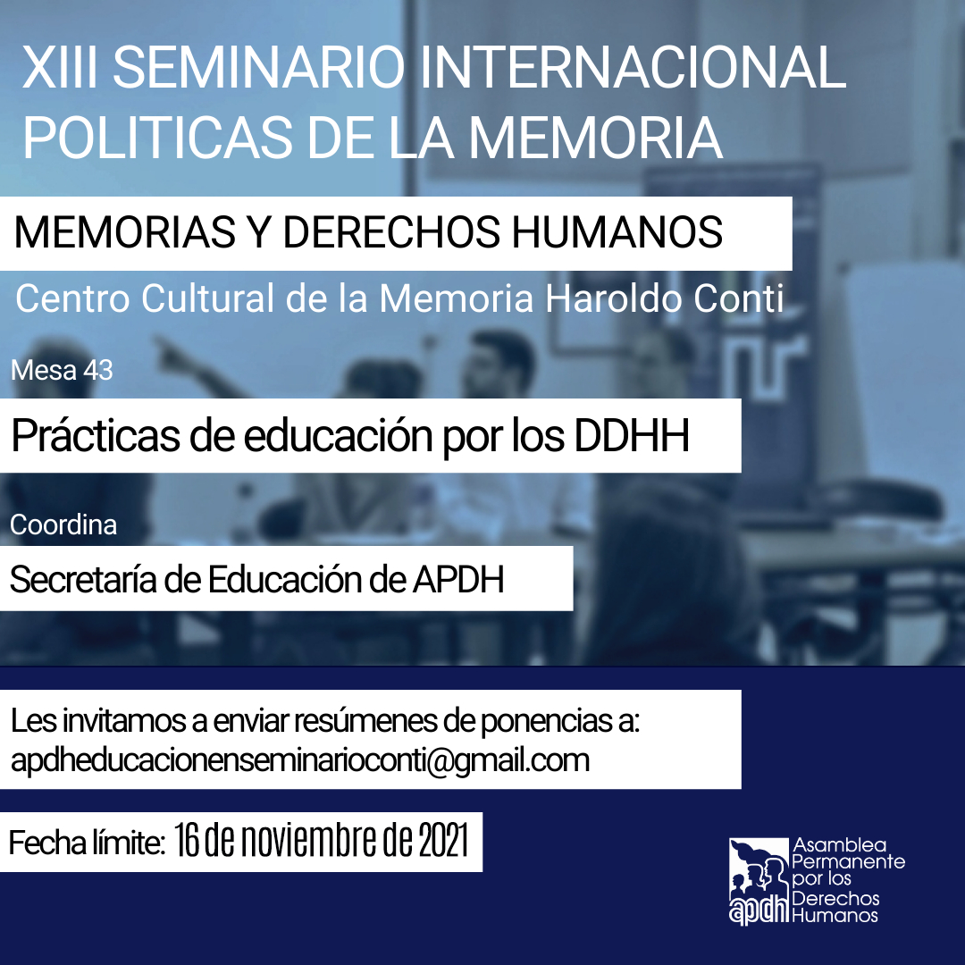 Flyer APDH SEMINARIO CONTI